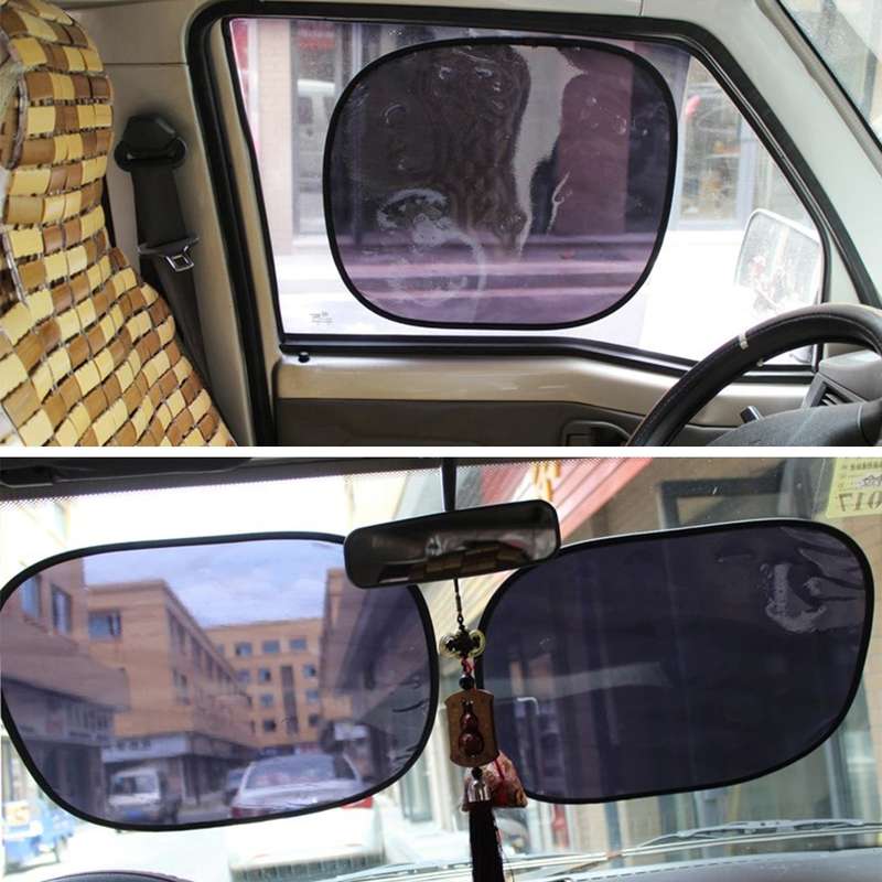 2 PCS Car Auto Sun Shades Side Window Sunshade Cover Block Static Cling Visor Shield, Size: 45cm...