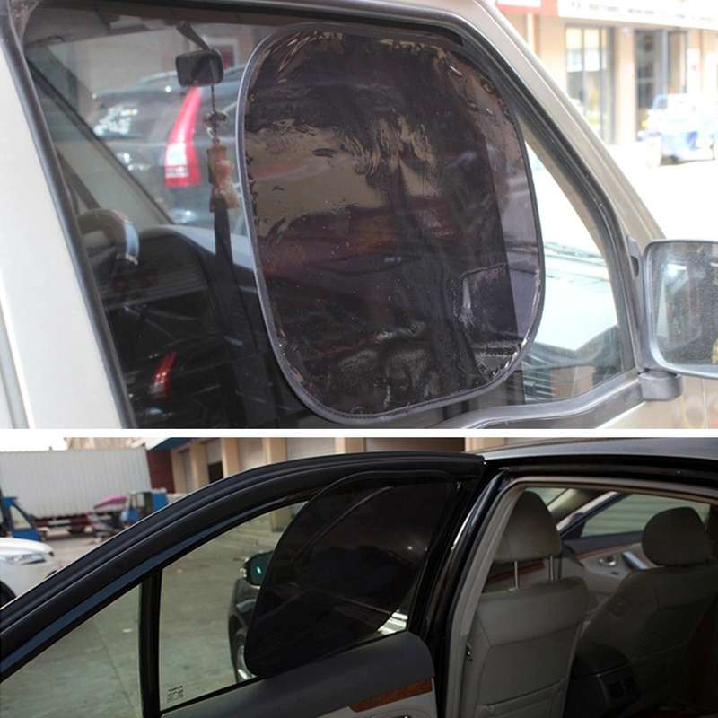 2 PCS Car Auto Sun Shades Side Window Sunshade Cover Block Static Cling Visor Shield, Size: 45cm...
