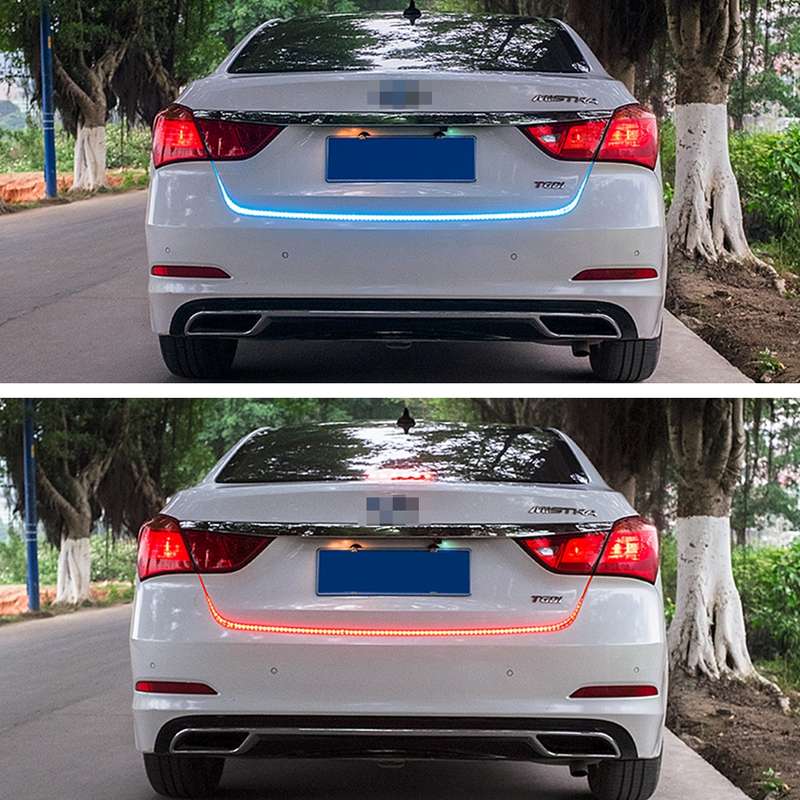 1.2m Car Auto Waterproof Universal Four Color Rear Flowing Light Tail Box Lights with Tail Light Con