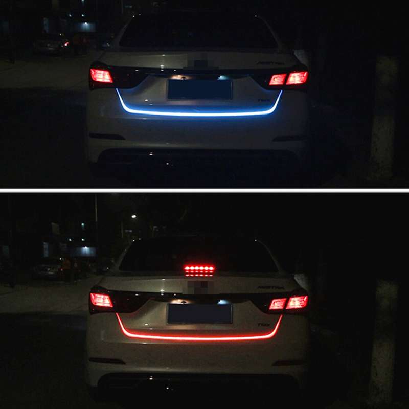 1.2m Car Auto Waterproof Universal Four Color Rear Flowing Light Tail Box Lights with Tail Light Con