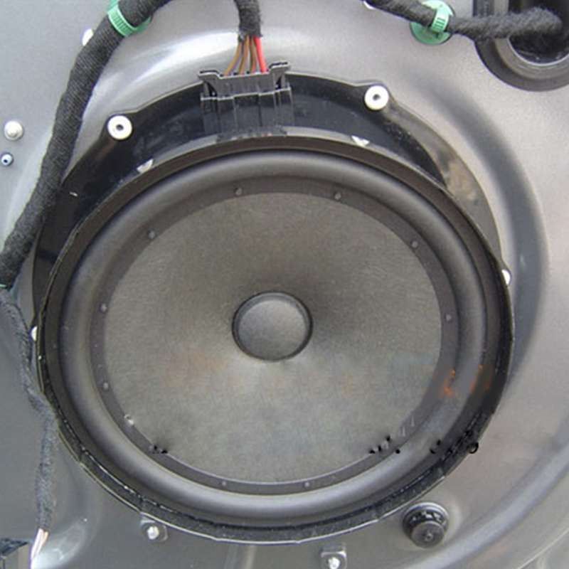 2 PCS 4 inch Car Auto ABS Loudspeaker Base Protection Hollow Cover Holder Mat, Inner Diameter: 10cm
