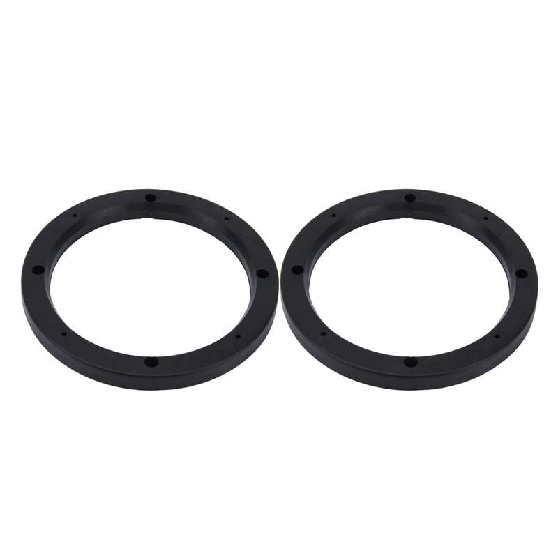 2 PCS 6.5 inch Car Auto ABS Loudspeaker Base Protection Hollow Cover Holder Mat, Inner Diameter: 14.