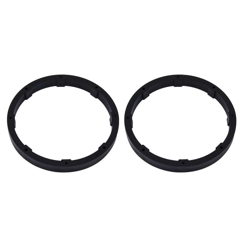2 PCS 6.5 inch Car Auto ABS Loudspeaker Base Protection Solid Cover Holder Mat, Inner Diameter: 14.