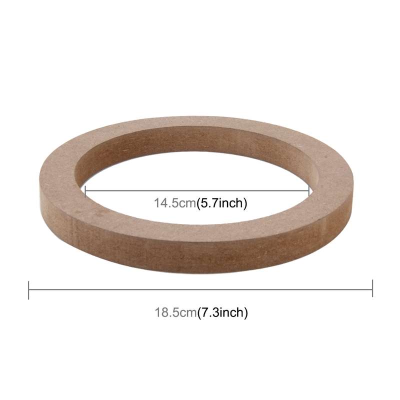 2 PCS Car Auto Universal Wood Loudspeaker Base Protection Cover Holder Mat, Inner Diameter: 14.5cm