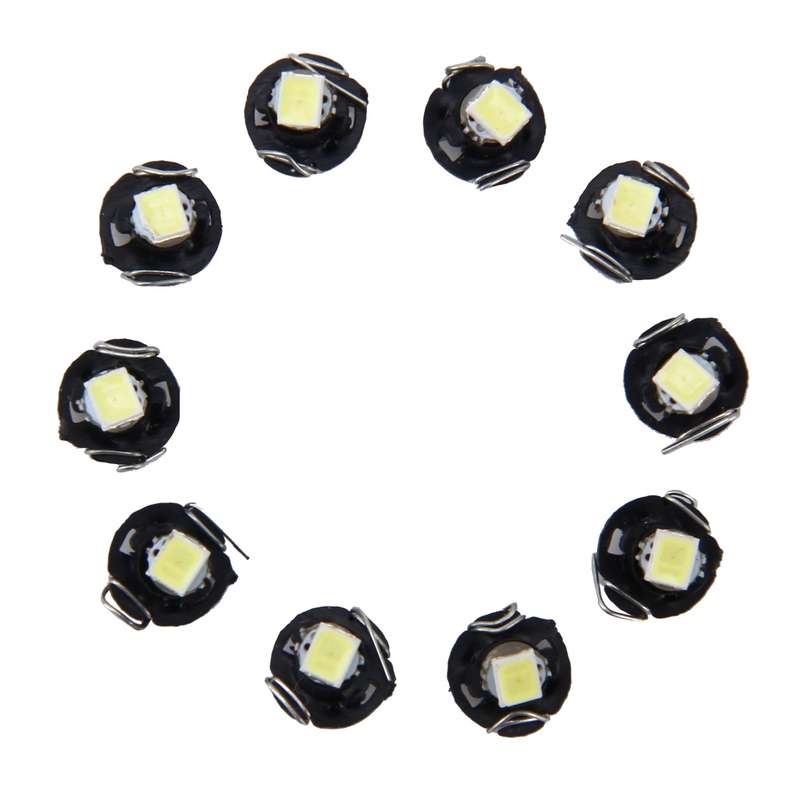 10 PCS 0.5W T3 Instrument Panel LED Light Dashboard Indicator Lamp Bulb (Ice Blue Light)