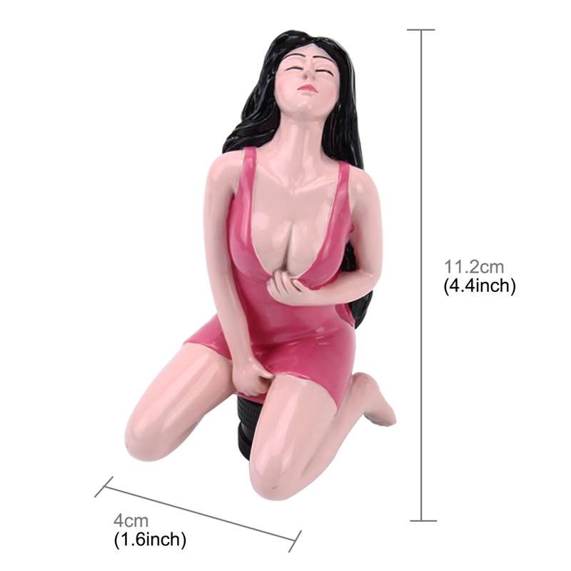 Universal Sexy Beauty Shape ABS Manual or Automatic Gear Shift Knob with Three Rubber Covers Fit for