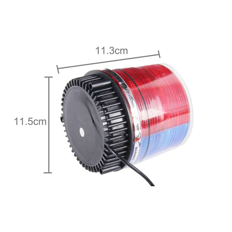 Brilliant Strong Xenon Strong Red Light And Blue Light Magnetic Doom Installation Flash Strobe