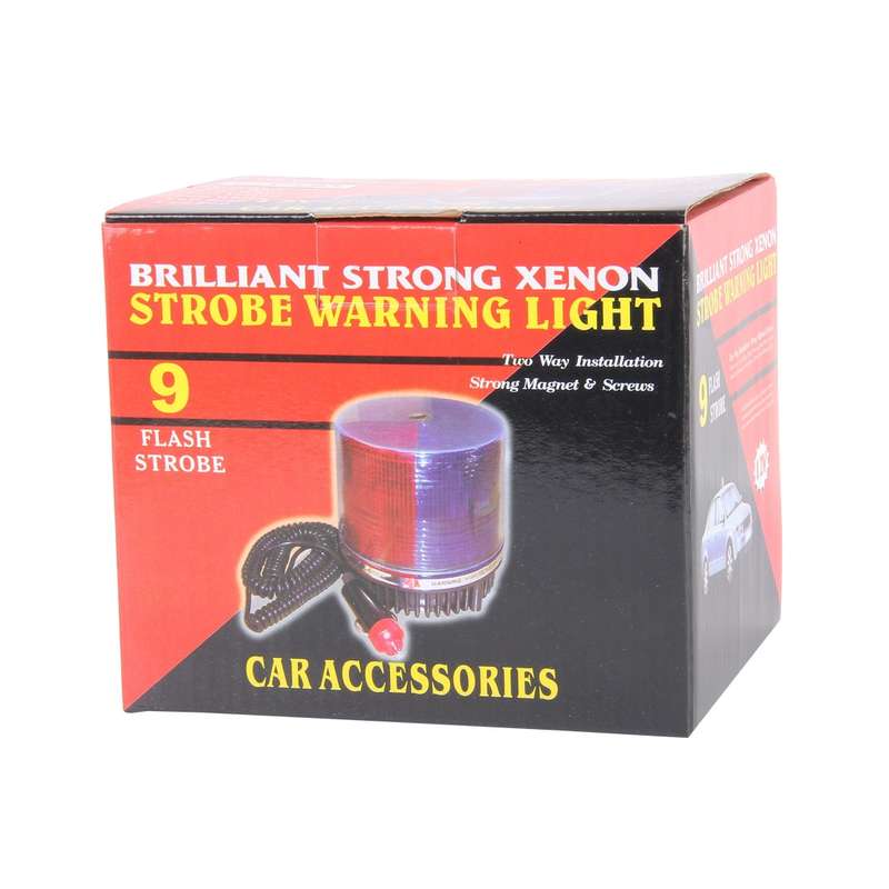 Brilliant Strong Xenon Strong Red Light And Blue Light Magnetic Doom Installation Flash Strobe