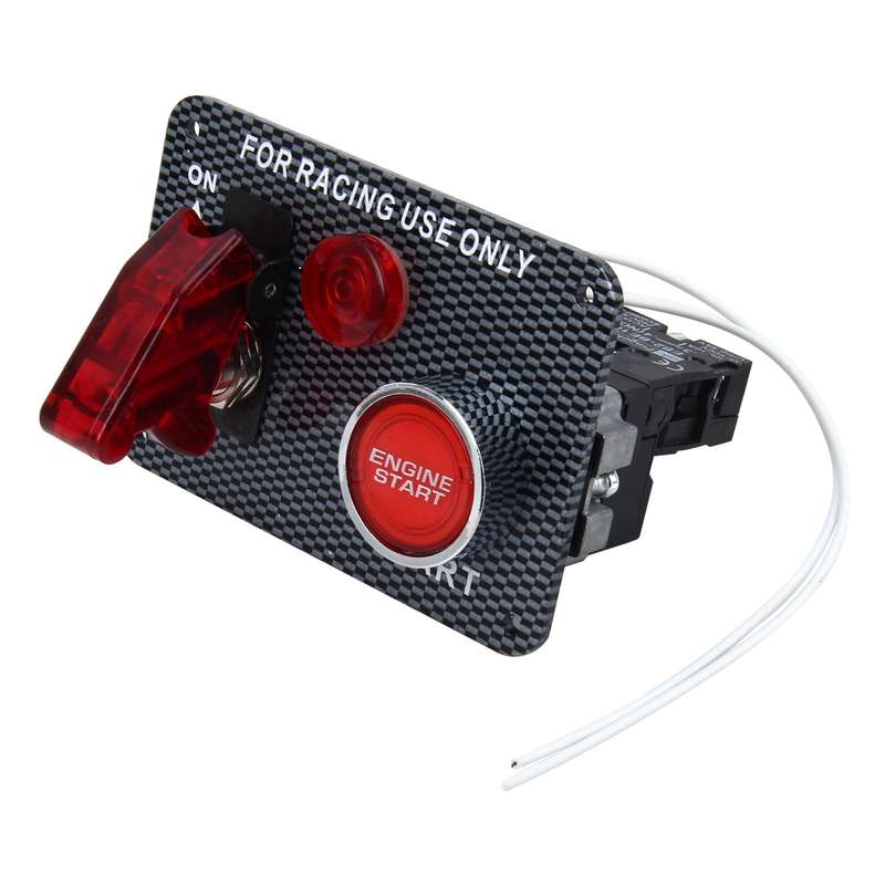 Auto Racing Switch Cover Toggle Switch 12V 20A Panels Red Racing Ignition Switch Panel Engine Start