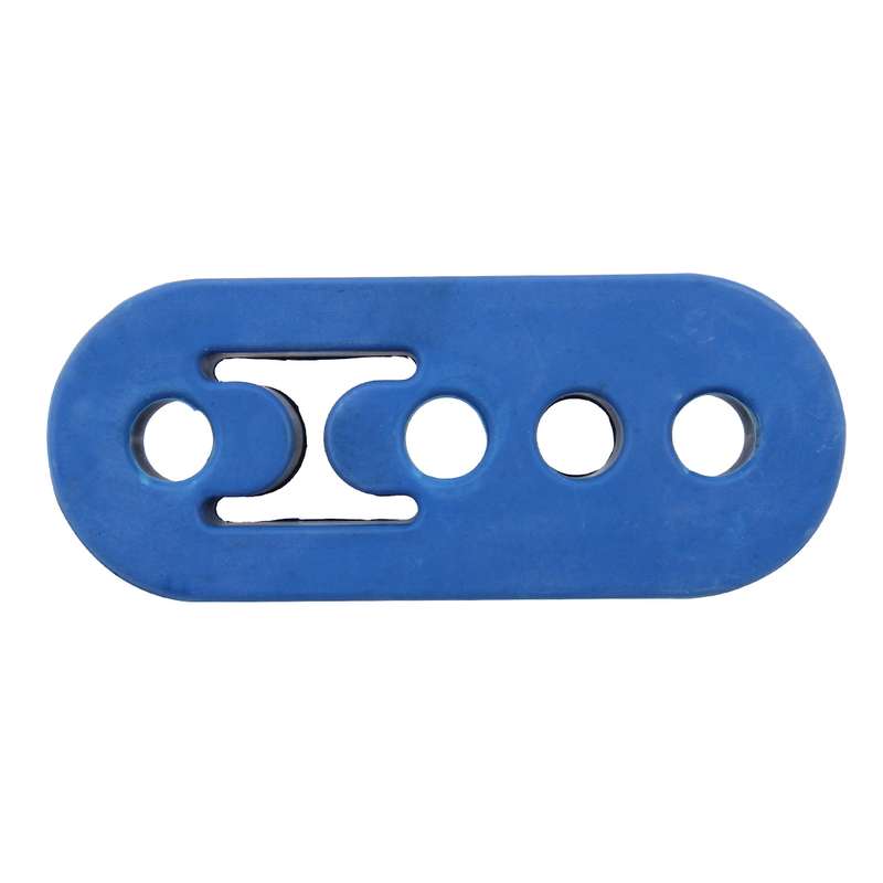 Universal Car 4 Holes Adjustable Rubber Mounting Bracket Exhaust Tube Hanging Rubber Tube(Black)