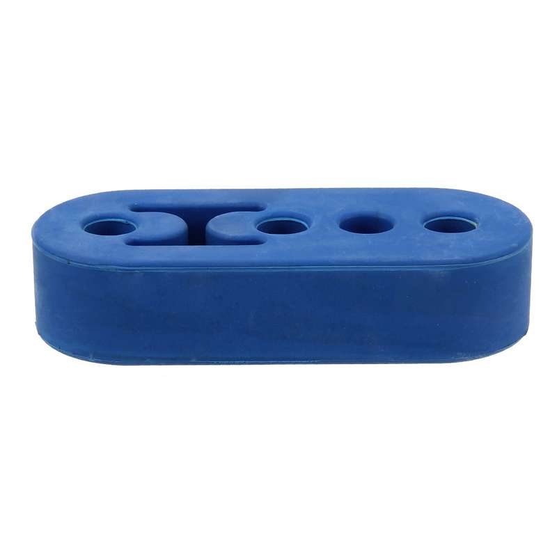 Universal Car 4 Holes Adjustable Rubber Mounting Bracket Exhaust Tube Hanging Rubber Tube(Black)
