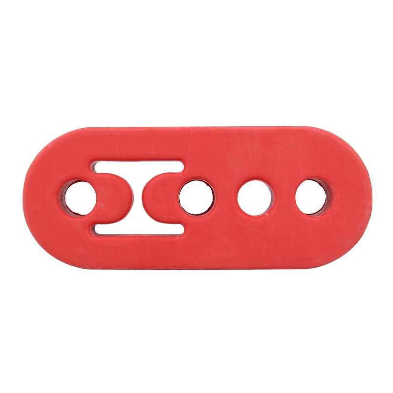 Universal Car 4 Holes Adjustable Rubber Mounting Bracket Exhaust Tube Hanging Rubber Tube(Black)
