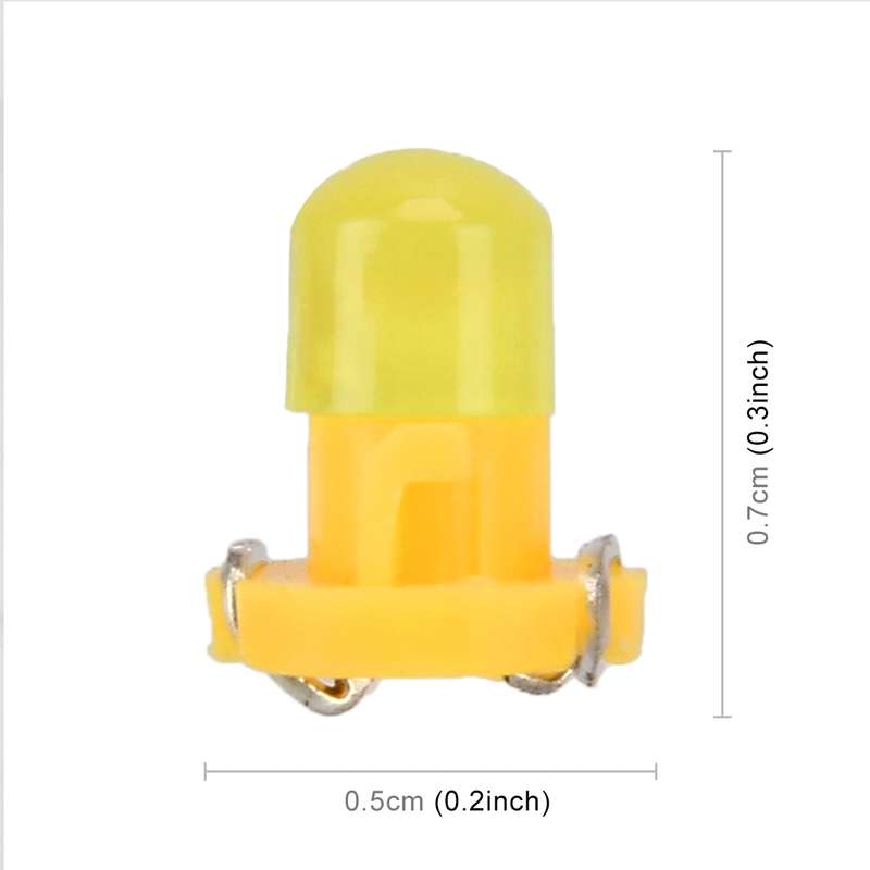10PCS 2W T3 Wedge Instrument Panel LED Light Dashboard Gauge Cluster Indicator Lamp Bulb(Green Light