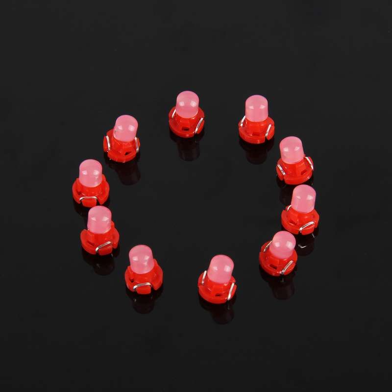 10 PCS 2W T3 Wedge Instrument Panel LED Light Dashboard Gauge Cluster Indicator Lamp Bulb(Blue Light