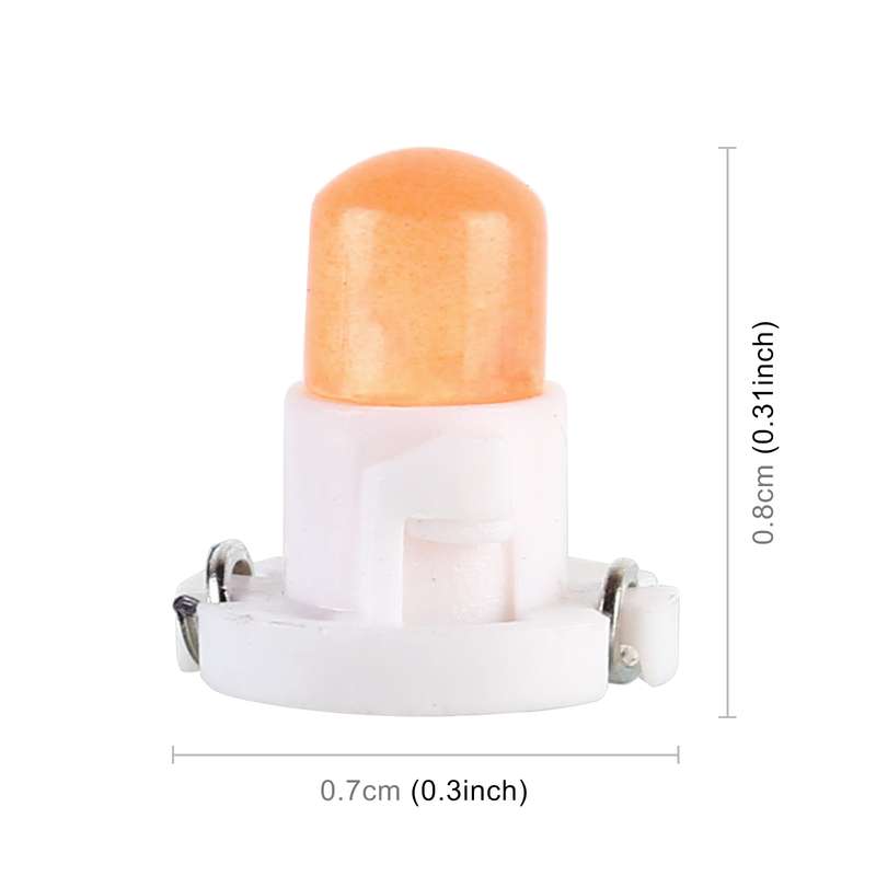 10PCS 2W T4.2 Wedge Instrument Panel LED Light Dashboard Gauge Cluster Indicator Lamp Bulb (Pink Lig