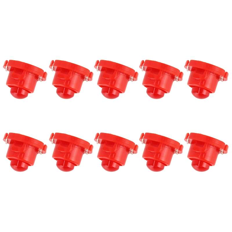 10PCS 2W T4.7 Wedge Instrument Panel LED Light Dashboard Gauge Cluster Indicator Lamp Bulb (Blue Lig