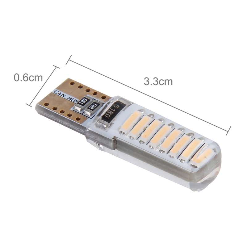2PCS T10 3W 16 SMD-4014 LEDs Car Clearance Lights Lamp, DC 12V(Blue Light)