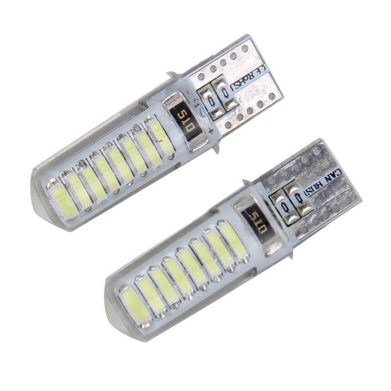2PCS T10 3W 16 SMD-4014 LEDs Car Clearance Lights Lamp, DC 12V(Blue Light)