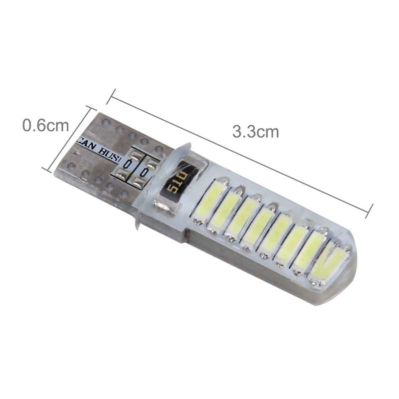 2PCS T10 3W 16 SMD-4014 LEDs Car Clearance Lights Lamp, DC 12V(Blue Light)