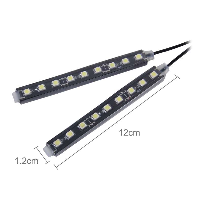 2 in 1 4.5W 18 SMD-5050-LEDs RGB Car Interior Floor Decoration Atmosphere Neon Light Lamp, DC 12V(Wh