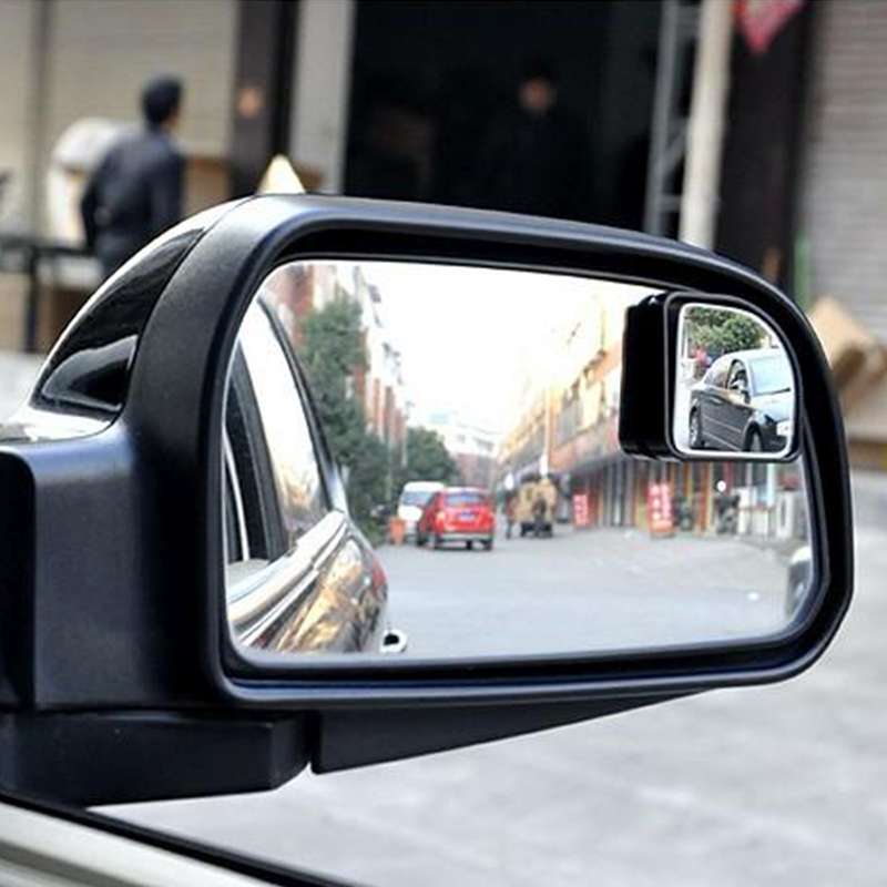 3R-015 2 PCS Car Blind Spot Rear View Wide Angle Mirror, Diameter: 5cm(Black)