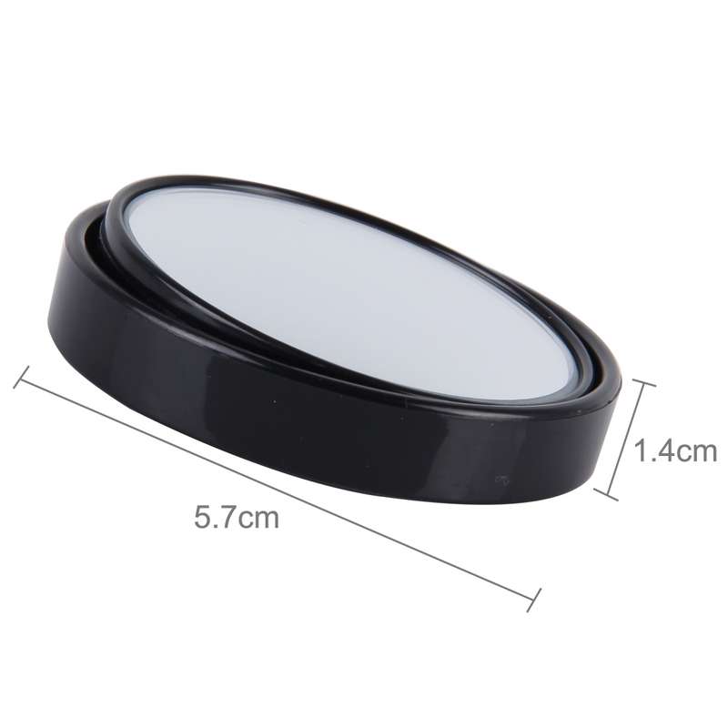3R-023 Car Blind Spot Rear View Wide Angle Mirror, Diameter: 7.5cm(Black)