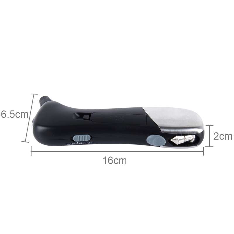 9 in 1 Digital Tire Pressure Gauge Multi-function Safety Hammer with Swiss Style Army Knife, Flashli