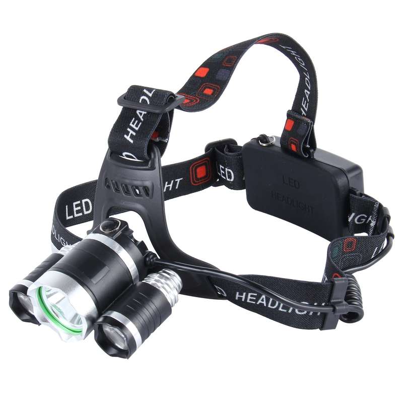 LED Headlamp High Power Bright Headlight , 3 T6 with Charger, NO Including Batteries