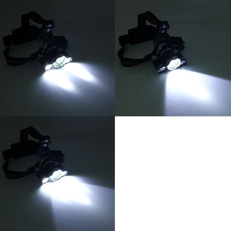 LED Headlamp High Power Bright Headlight , 3 T6 with Charger, NO Including Batteries