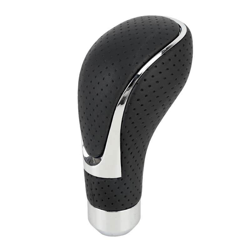 Universal Car PU Leather and Metal Gear Shift Knob Modified Auto Car Transmission Shift Lever Knob(B