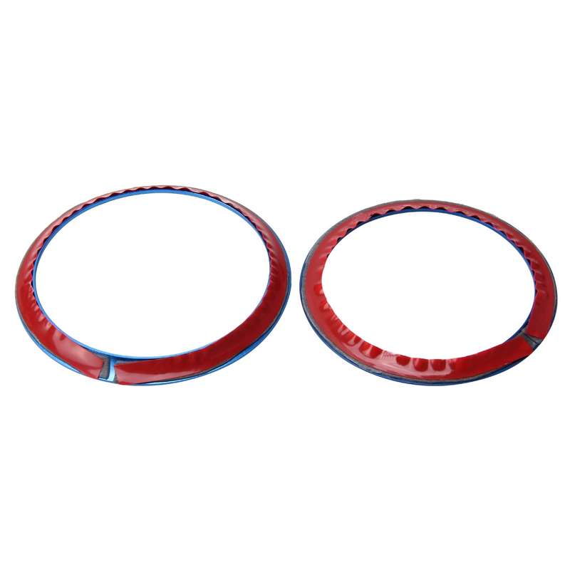 2 PCS/Set Zinc Alloy Steering Wheel Decoration Ring Sticker Logo Car Styling Modification Car Front