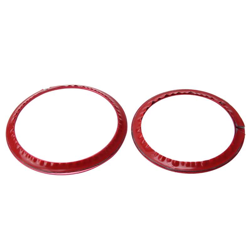 2 PCS/Set Zinc Alloy Steering Wheel Decoration Ring Sticker Logo Car Styling Modification Car Front