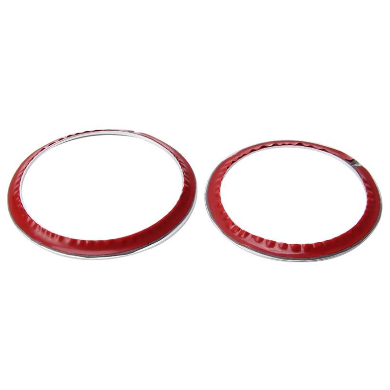 2 PCS/Set Zinc Alloy Steering Wheel Decoration Ring Sticker Logo Car Styling Modification Car Front