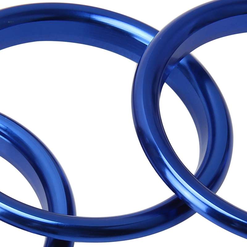 4 PCS Car Outlet Decorative Rings Aluminum Alloy Air Outlet Chrome Trim Ring Car Dashboard Air Vent