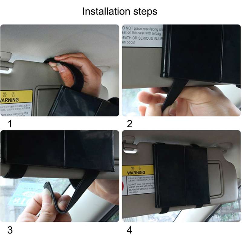 SHUNWEI Car Sun Visor Adjustable Mirror Car Makeup Sun-shading Vehicle Mounted Cosmetic Mirror Foldi