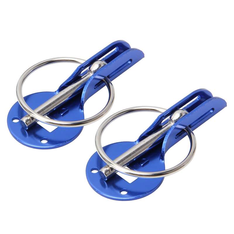 A Pair Universal Automobile Engine Cover Lock Carbon Fiber Hood Lock Car Modification Cover Lock Pul