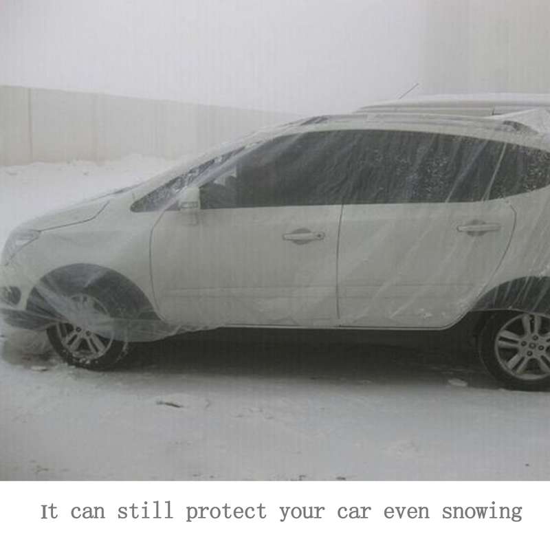 Outdoor Universal Waterproof Anti-Dust Sunproof SUV Disposal PE Car Cover, Fits Cars up to 7.5m(293