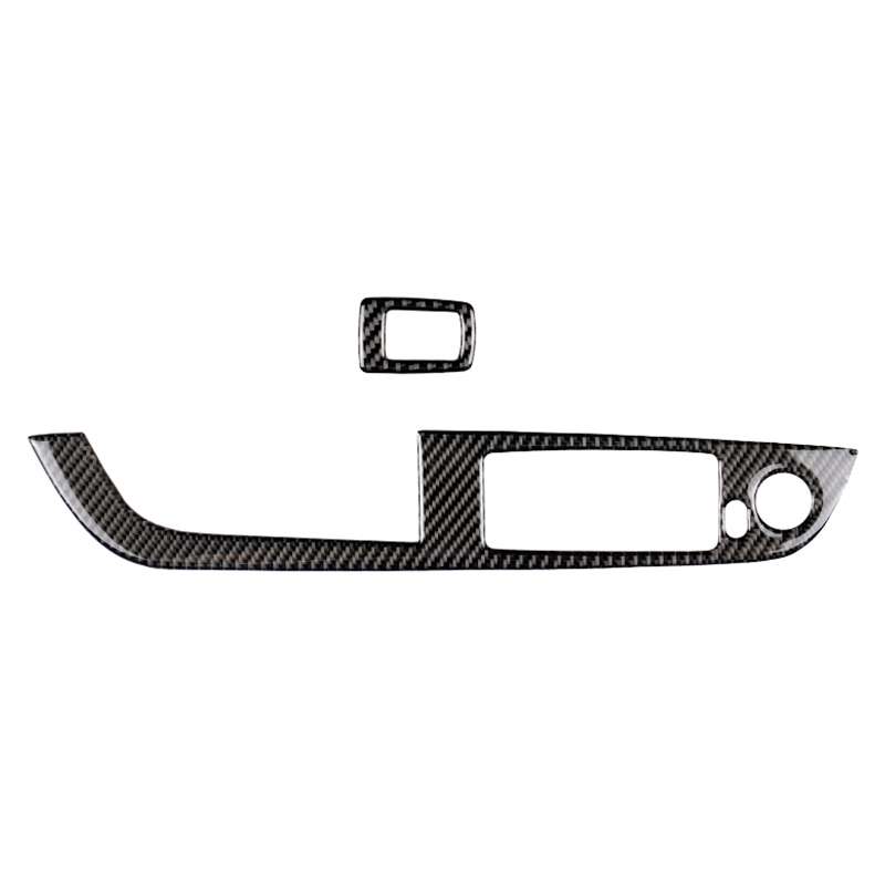 Car Carbon Fiber Window Lift Panel Without Folding Key Solid Color Decorative Sticker for BMW Z4 20