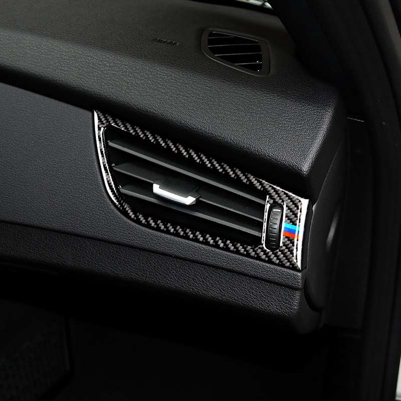 Car Carbon Fiber Side Air Outlet Panel Three Color Decorative Sticker for BMW Z4 2009-2015, Suitable