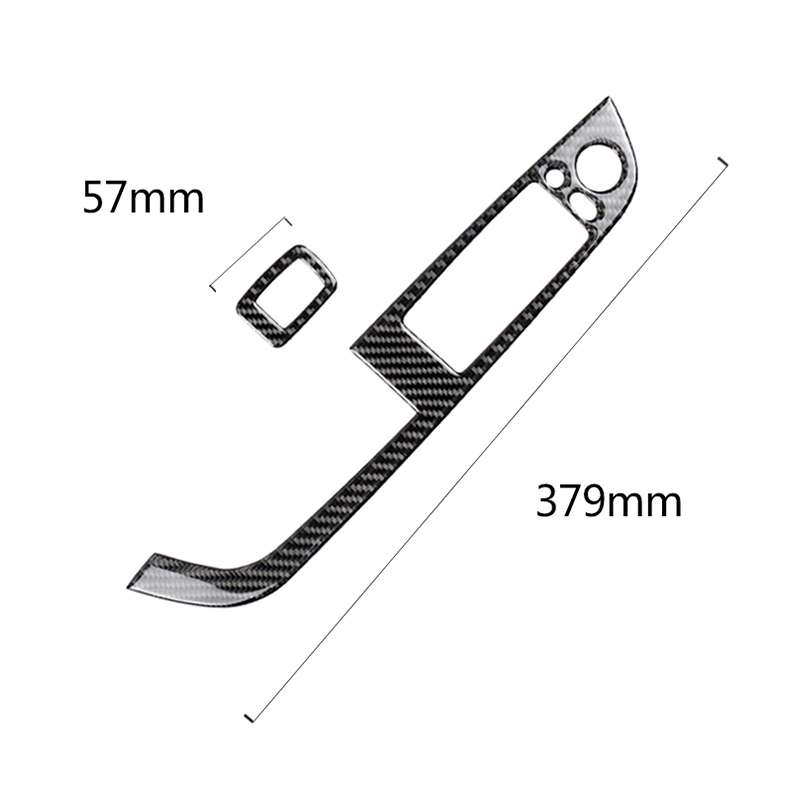 Car Carbon Fiber Window Lift Panel With Folding Key Soild Decorative Sticker for Left Drive BMW Z4