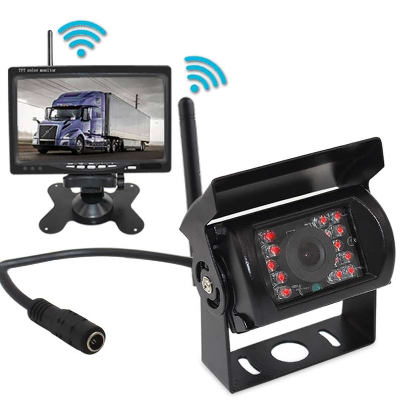 PZ-607-W1-A Wireless Single Cameras Rear View Camera Infrared Night Vision Rear View Parking Reversi