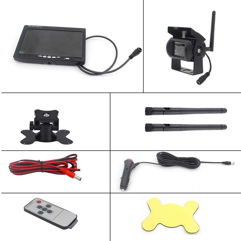 PZ-607-W1-A Wireless Single Cameras Rear View Camera Infrared Night Vision Rear View Parking Reversi