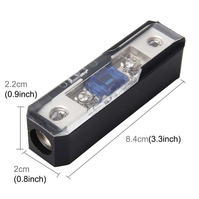 Car Stereo Car Audio Fuse Holder Insurance 60A Car Audio Fuse Holder Car Auto Fuse Holder Blade Fuse