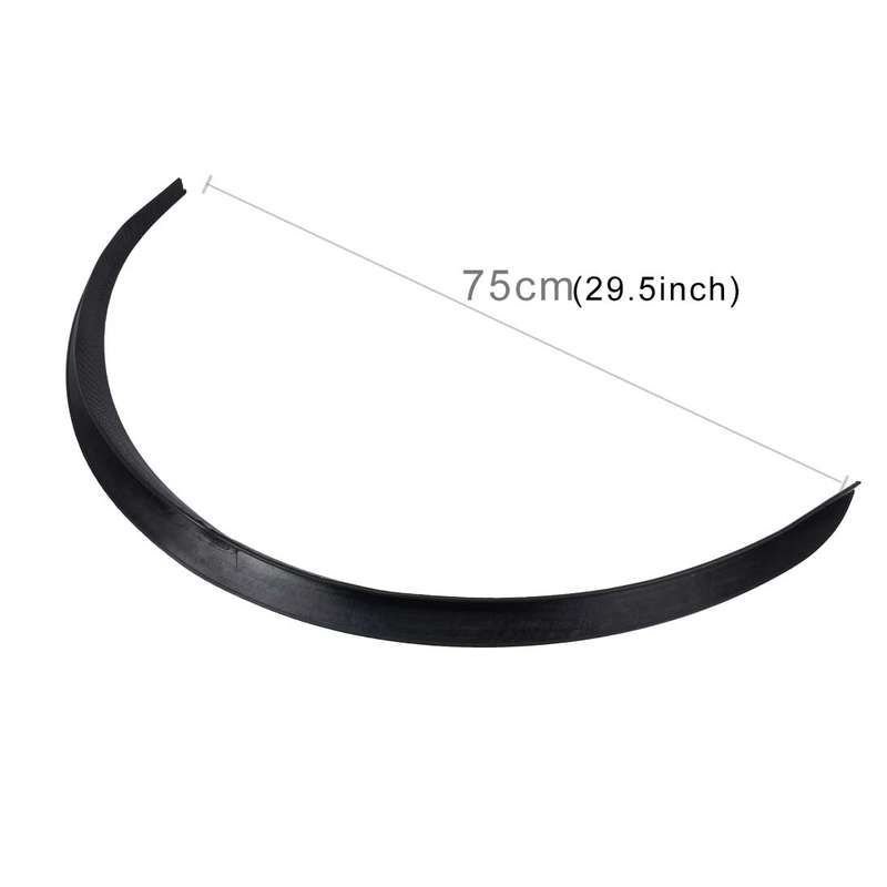 2 PCS 75cm Car Stickers Rubber Large Round Arc Strips Universal Fender Flares Wheel Eyebrow Decal St