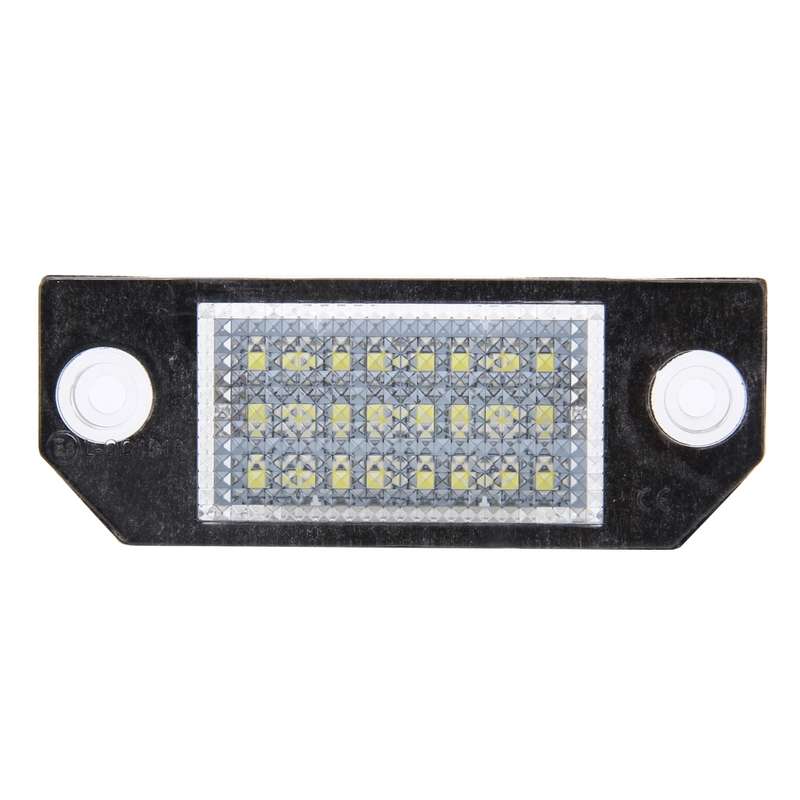 2 PCS License Plate Light with 24 SMD-3528 Lamps for Ford Focus,2W 120LM,6000K, DC12V(White Light)