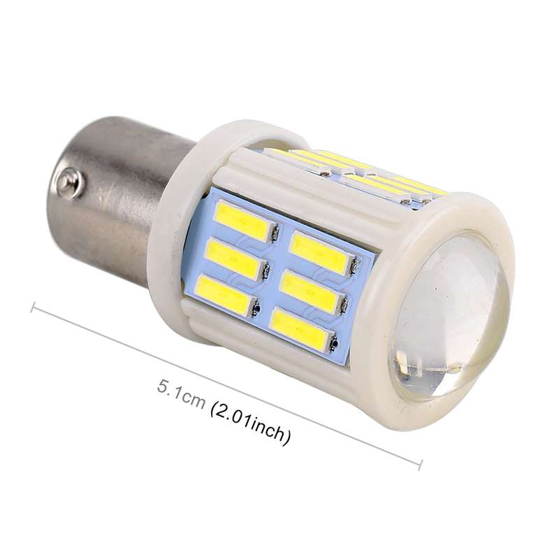 2 PCS 1156 / BA15S 4.5W DC 12V 6000K 290LM Car Auto Ceramics Turn Lights / Reversing Light 27LEDs SM