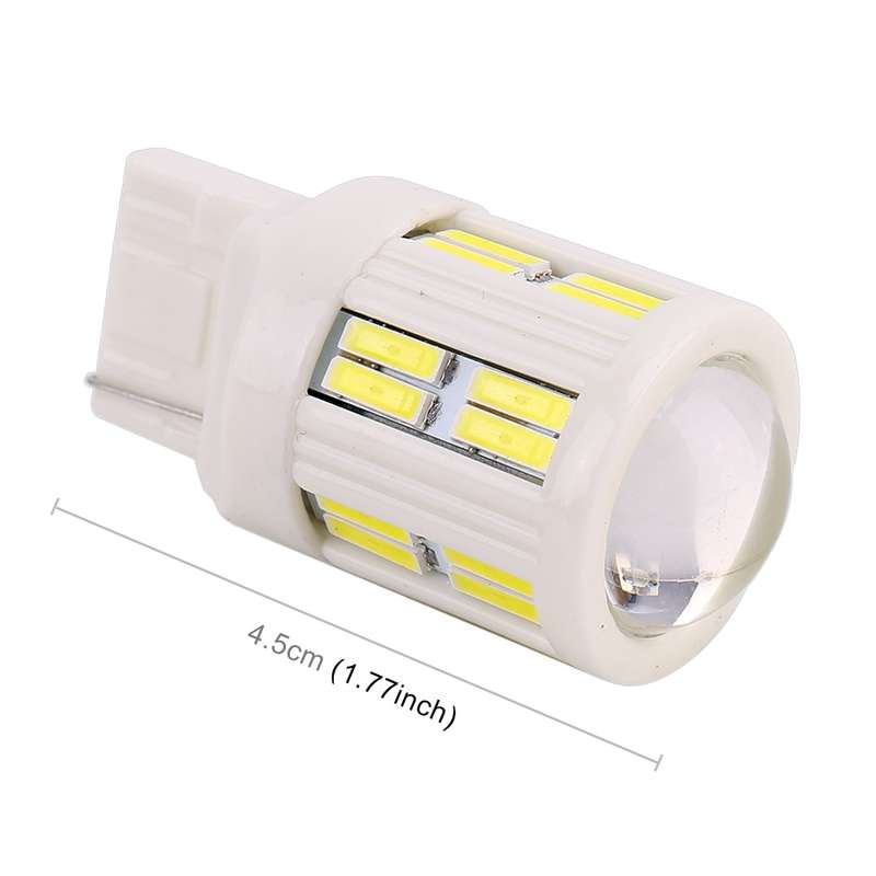 2 PCS T20 / 7440 3W DC 12V 6000K 200LM Car Auto Ceramics Turn Lights / Reversing Light 16LEDs SMD-70