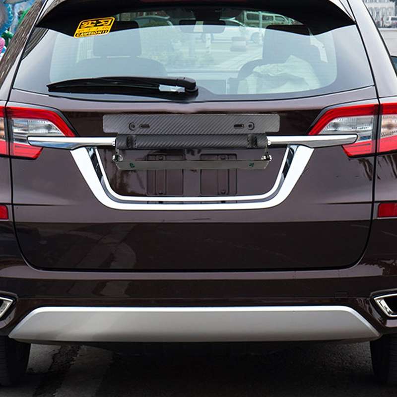 Universal Car License Holder Number Plate Frame Adjustable License Plate Holder