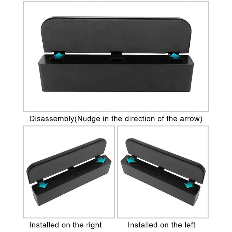 Universal Car Multi-functional Charger Console Side Pocket Seat Gap Side Storage Box, with 2 USB Por