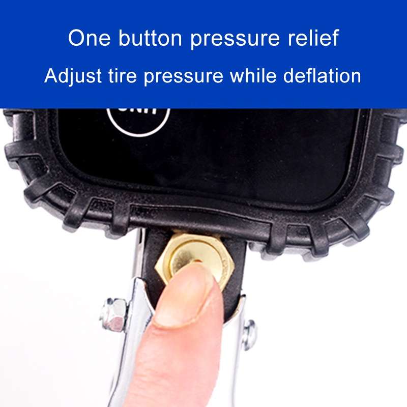 Car Multi-functional Digital LCD Display Tire Air Pressure Inflator Gauge Vehicle Tester Inflation M